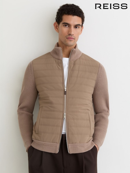 Reiss Taupe Brown Townsend Cardigan (V20340) | €230