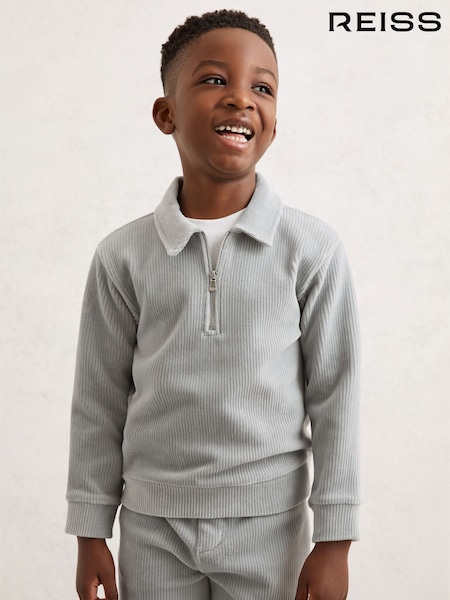 Reiss Bert Corduroy Half-Zip Polo Shirt (V20365) | 55 €