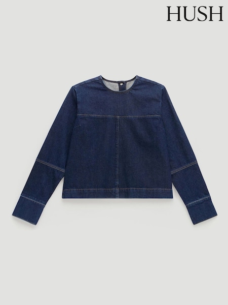 Hush Long Sleeve Denim Top (V20447) | R$ 890