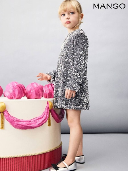 Mango Silver Dress (V20466) | €42