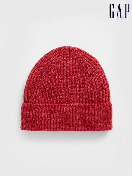 Rot - Gap CashSoft Ribbed Beanie (V20520) | 23 €