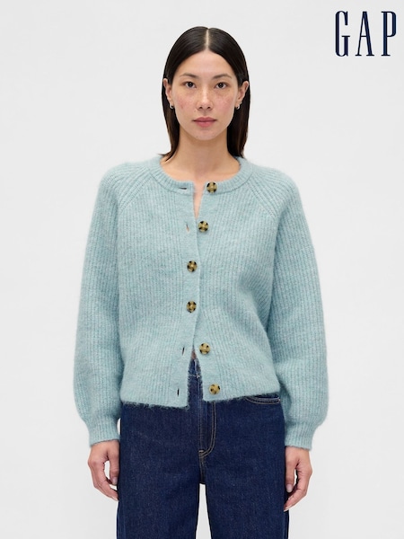 modra - Gap Fuzzy Shaker Stitch Cardigan (V20539) | € 79