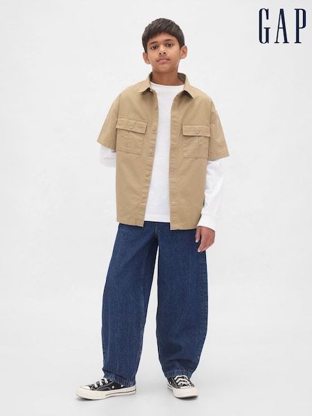 Gap Blue Easy Baggy Barrel Jeans (4-13yrs) (V20611) | €45