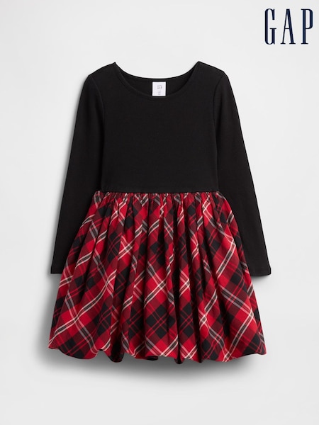 Gap Black/Red Check Bubble Dress (6mths-5yrs) (V20615) | €37