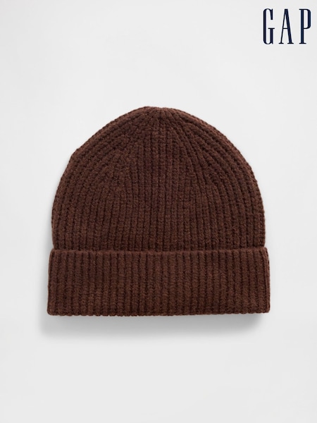 Gap Brown CashSoft Ribbed Beanie (V20640) | LEI 104