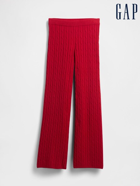 Gap Red CashSoft Cable Knit Joggers (V20657) | €78.50