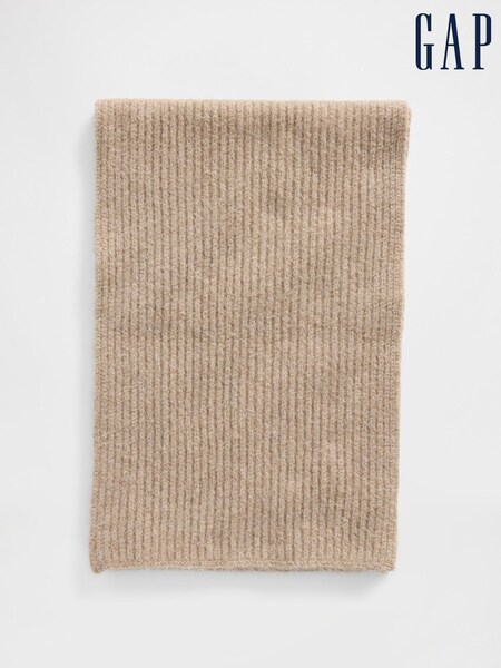 Gap Beige CashSoft Ribbed Scarf (V20671) | €37