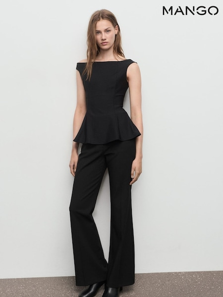 Mango Black Top Pepli T-Shirt (V20842) | €37