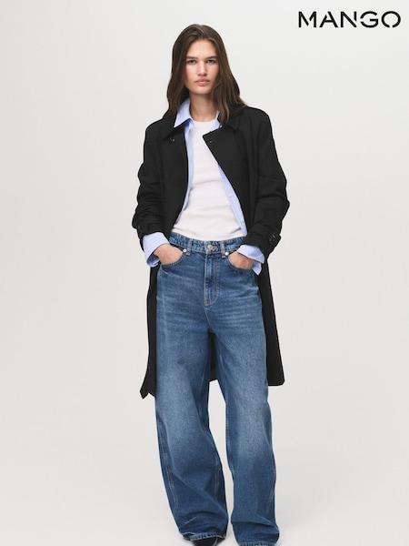 Mango Black Classic Trench Coat With Belt (V20868) | €114