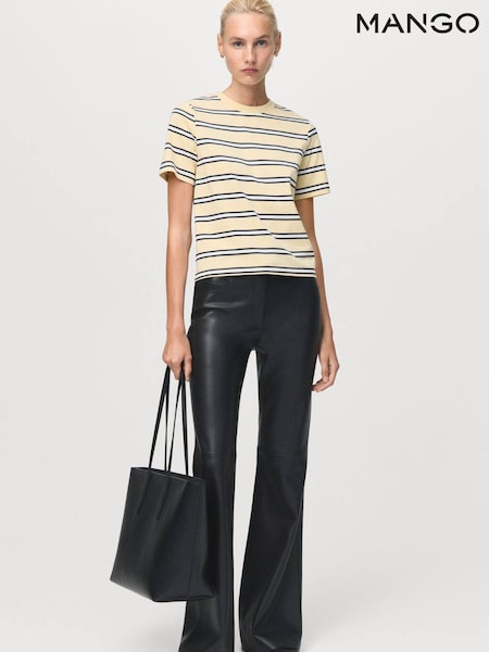 Mango Black Leather-Effect Skinny Trousers (V20892) | €63