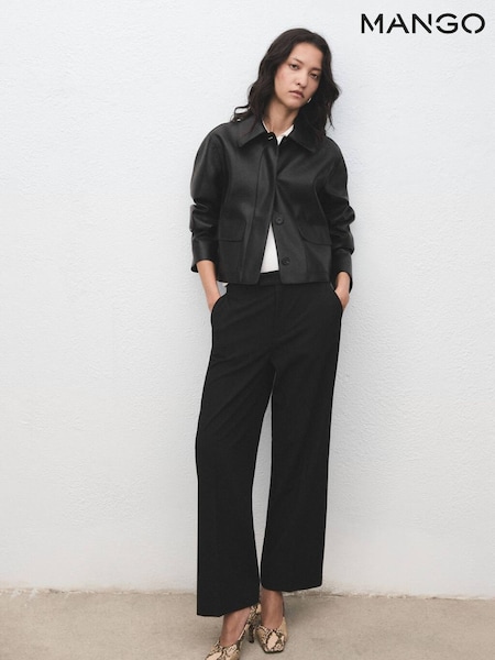Mango Black Pau Trousers (V20894) | €51