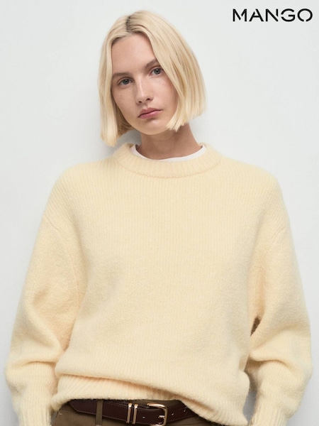 Mango Yellow Chunky Knit Jumper (V20903) | €59