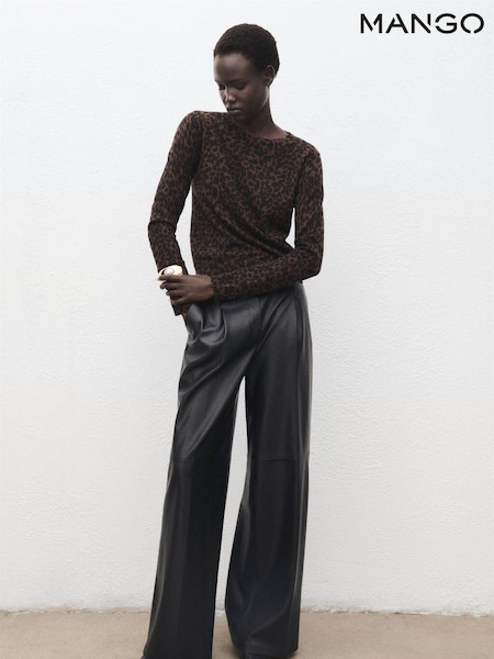 Mango Brown Jaguar Sweater (V20911) | €45