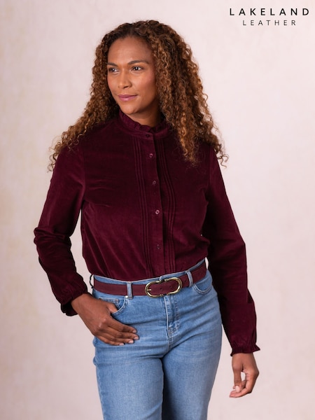 Lakeland Clothing Red Maple Fine Cord Blouse (V20928) | ‏233 د.إ.‏