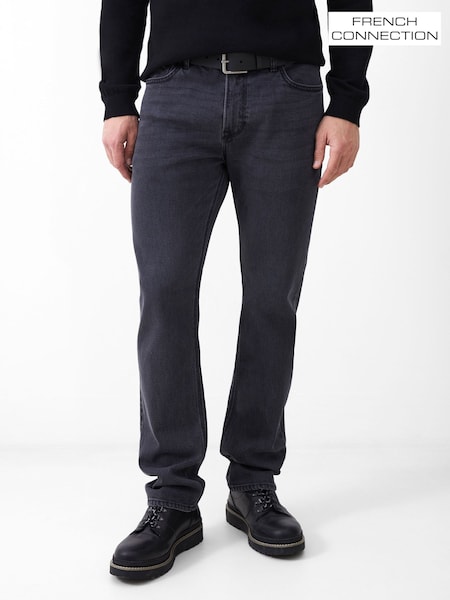 French Connection Grey Cotton Blend Slim Fit Stretch Jeans (V20943) | AED320