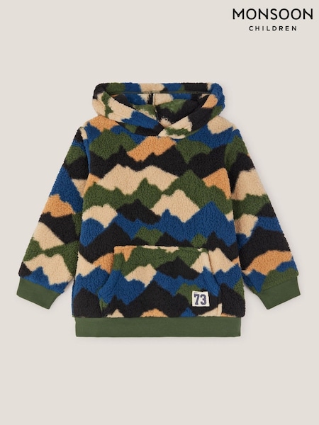 Monsoon Green Camo Mountain Fleece Hoodie (V20973) | €47 - €53