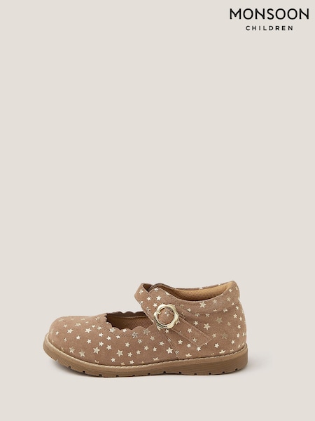 Monsoon Gold Toddler Leather Mary Jane Shoes (V20974) | €35