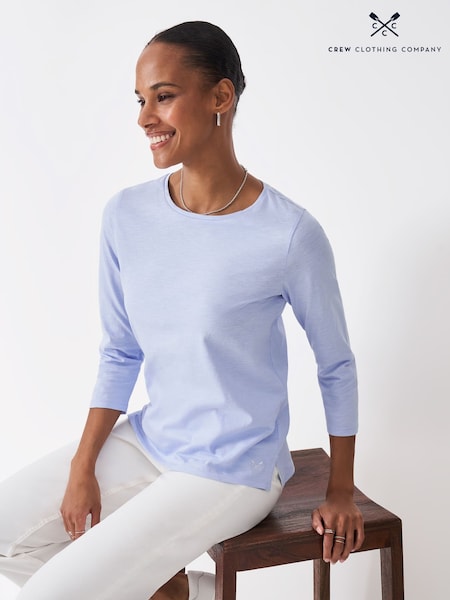 Crew Clothing Company 3/4 Length Sleeve Perfect Slub T-Shirt (V20997) | R$ 245