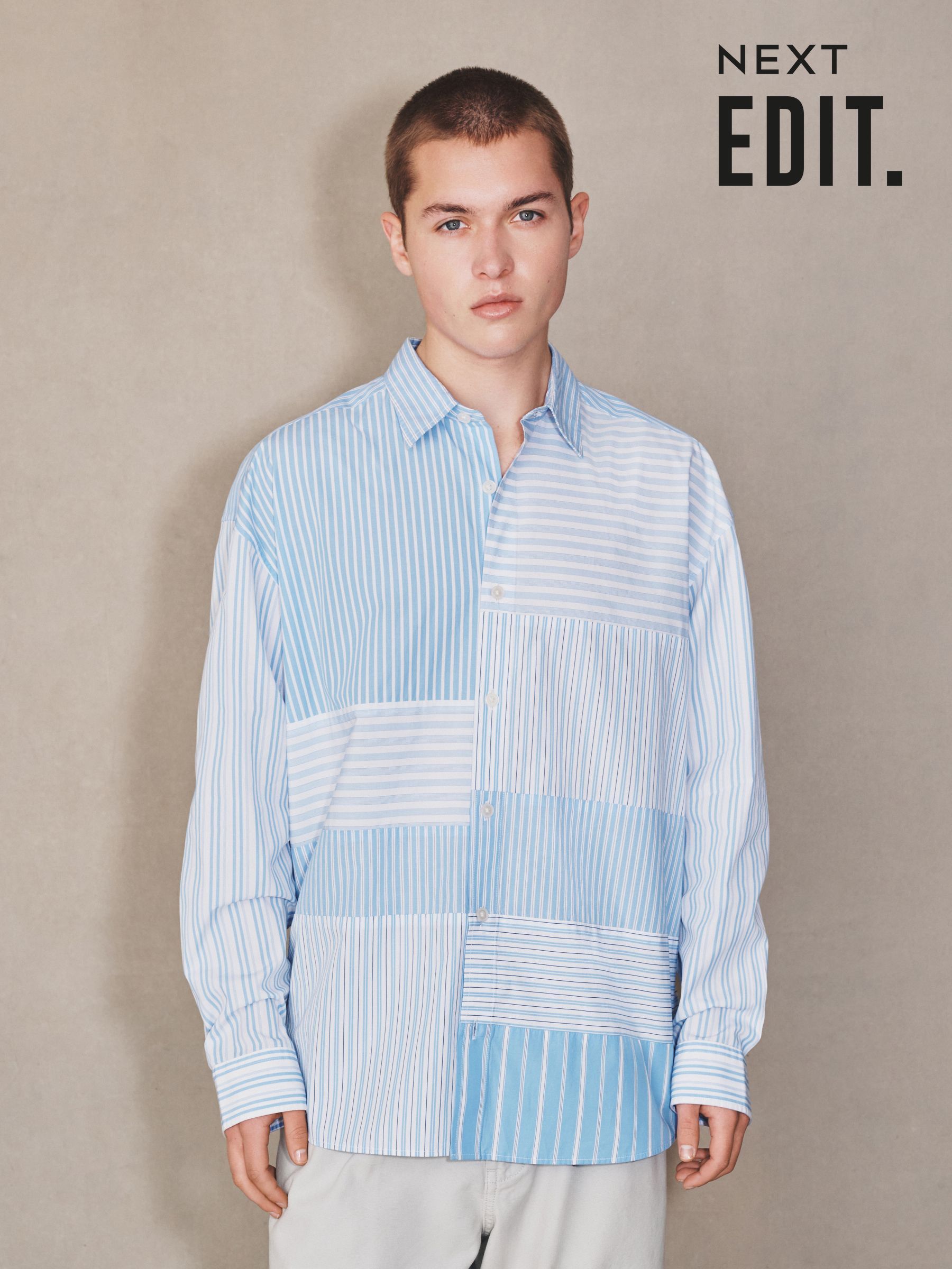 Shirts Cotton Oversize Stripe Menstoppicks | Next South Africa