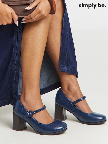 Simply Be Mary Jane Vintage Platform Court Shoe (V22107) | 57 €