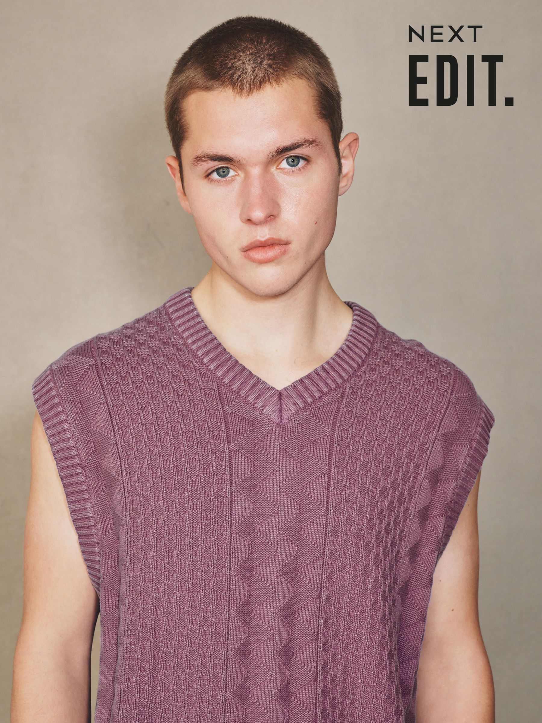 Buy Men's Knitwear 100% Cotton V-Neck Sleeveless Online | Next
