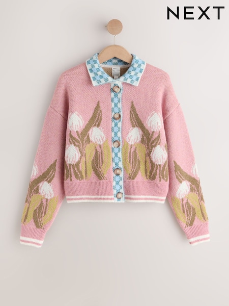 Pink Tulip Cardigan (V22281) | $101