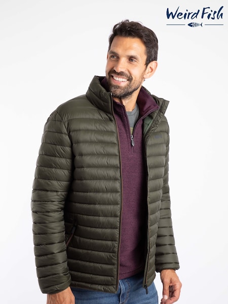 Weird Fish Grey Crantock Lightweight Showerproof Padded Jacket (V22573) | € 125