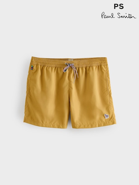 PS Paul Smith Yellow Regular-Fit Logo Swim Shorts (V22600) | ‏390 ر.ق.