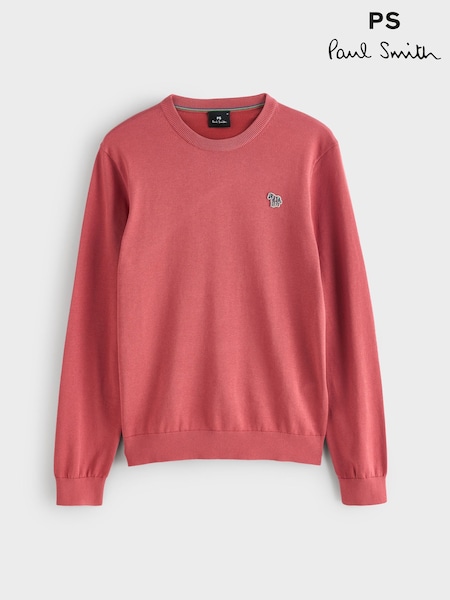 PS Paul Smith Pink Regular-Fit Crew Neck Logo Jumper (V22615) | €179