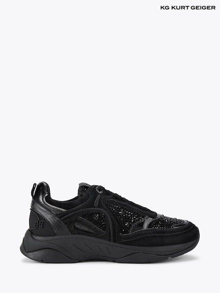 KG Kurt Geiger Black Luxe Gem Trainers (V22725) | €190