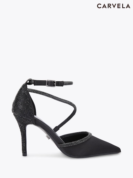 Carvela Black Venezia Court Sandals (V22744) | €131