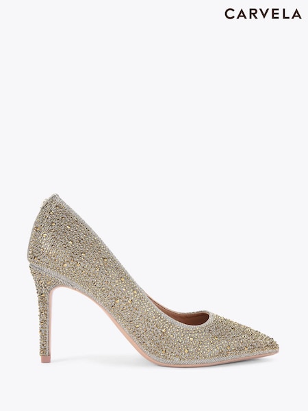 Dourado - Carvela Heatseal Court Shoes (V22764) | R$ 980