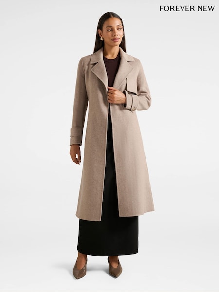 Forever New Natural Elise Felled Trench Coat (V22800) | € 234
