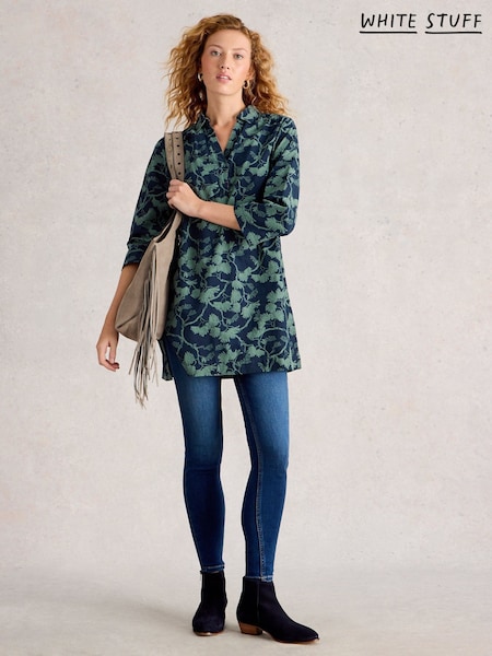 White Stuff Blue Blake Cord Tunic (V22969) | €83
