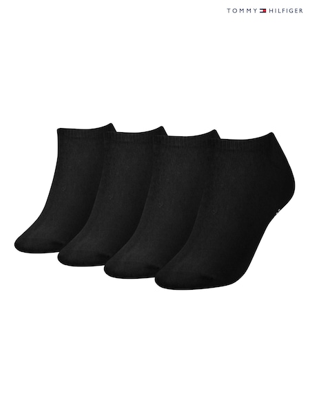 Black - Tommy Hilfiger Trainer Socks 4-pack