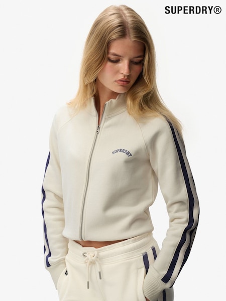 Superdry White Athletic Essentials Logo Track Jacket (V23327) | € 76