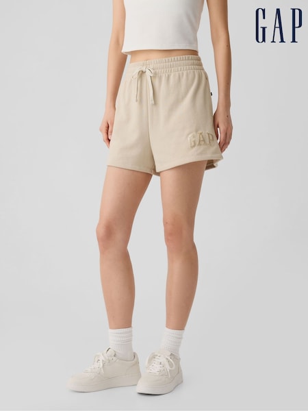 Gap Beige Pull On Logo Shorts (V23371) | €11.50