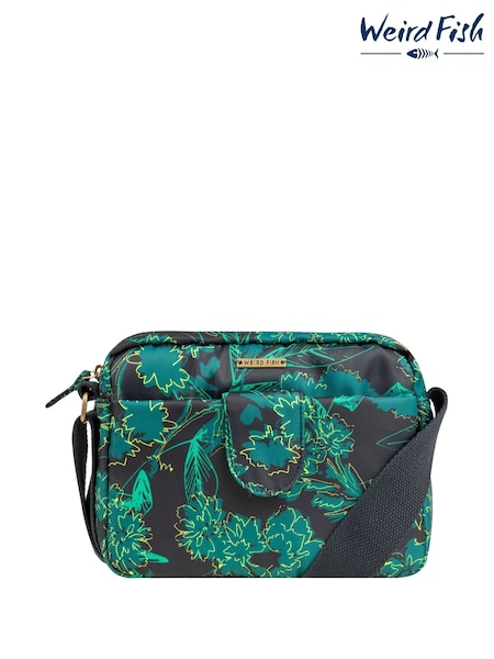 Weird Fish Sky Blue Corrie Printed Cross Body Bag (V23470) | €50