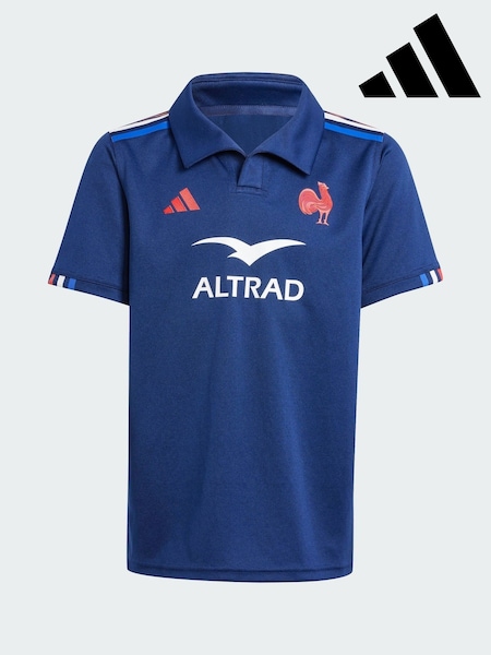 adidas Blue France Rugby Home Jersey (V23524) | AED320