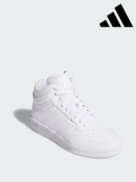 adidas White Hoops 4.0 Mid Shoes (V23561) | R$ 345