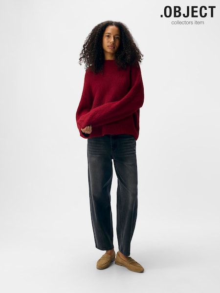 OBJECT Red Long Sleeve Jumper (V23598) | 247 QAR
