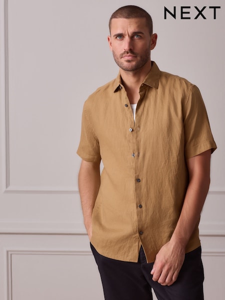 Neutral Regular Fit Short Sleeve Shirt (V23606) | AED219