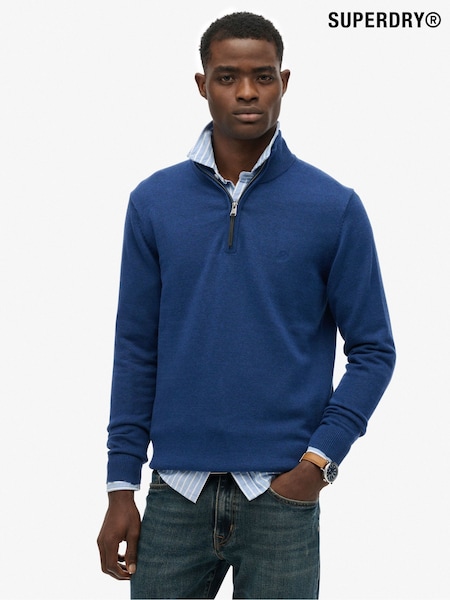 Superdry Essentials Cotton Half Zip Jumper (V23756) | R$ 495