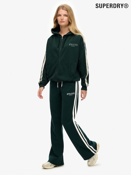 Superdry Green Athletic Stripe Flare Joggers (V23760) | €58