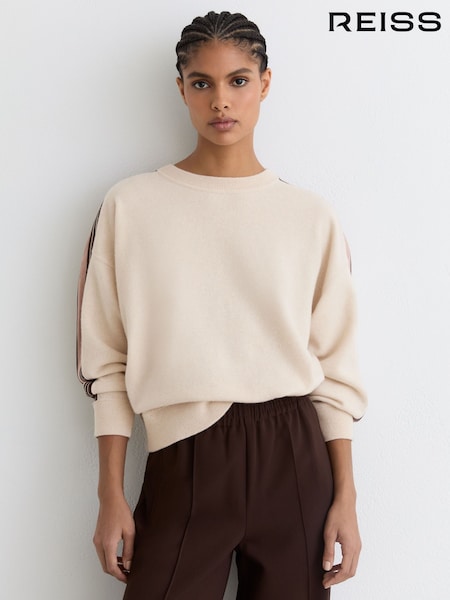 Reiss Carli Wool-Cashmere Side-Stripe Jumper (V23808) | GEL 898