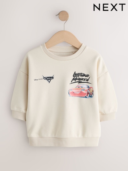 Ecru Cars Printed Sweatshirt (6mths-7yrs) (V23846) | € 21 - € 24