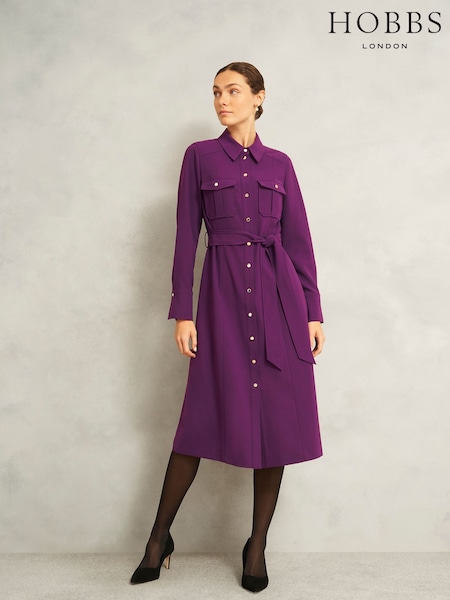 Hobbs Purple Violet Dress (V24152) | 787 QAR