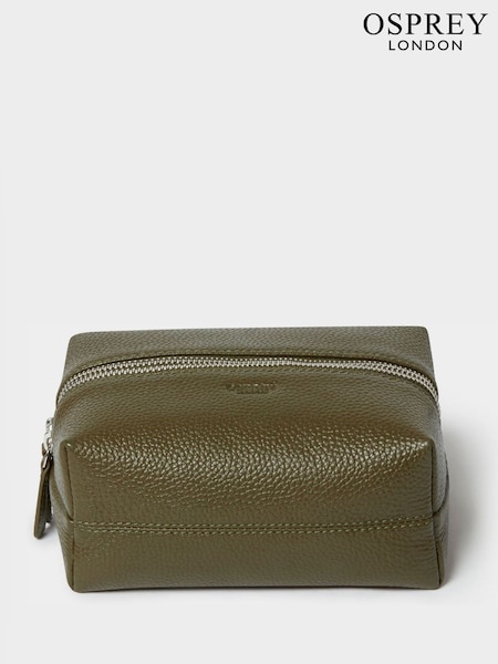 Osprey London The Double Zip Small Leather  Washbag (V24206) | €73