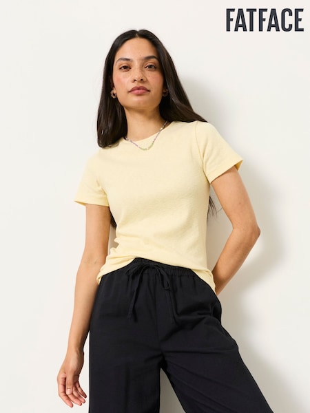 Yellow - Fatface Short Sleeve T-shirt
