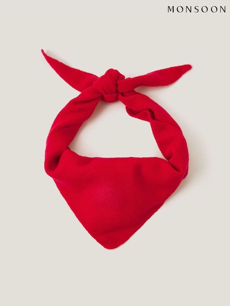 Monsoon Red Sarah Plain Knitted Neckerchief (V24664) | €33